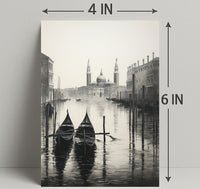 Gondolas On A Venetian Canal Poster