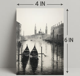Gondolas On A Venetian Canal Poster