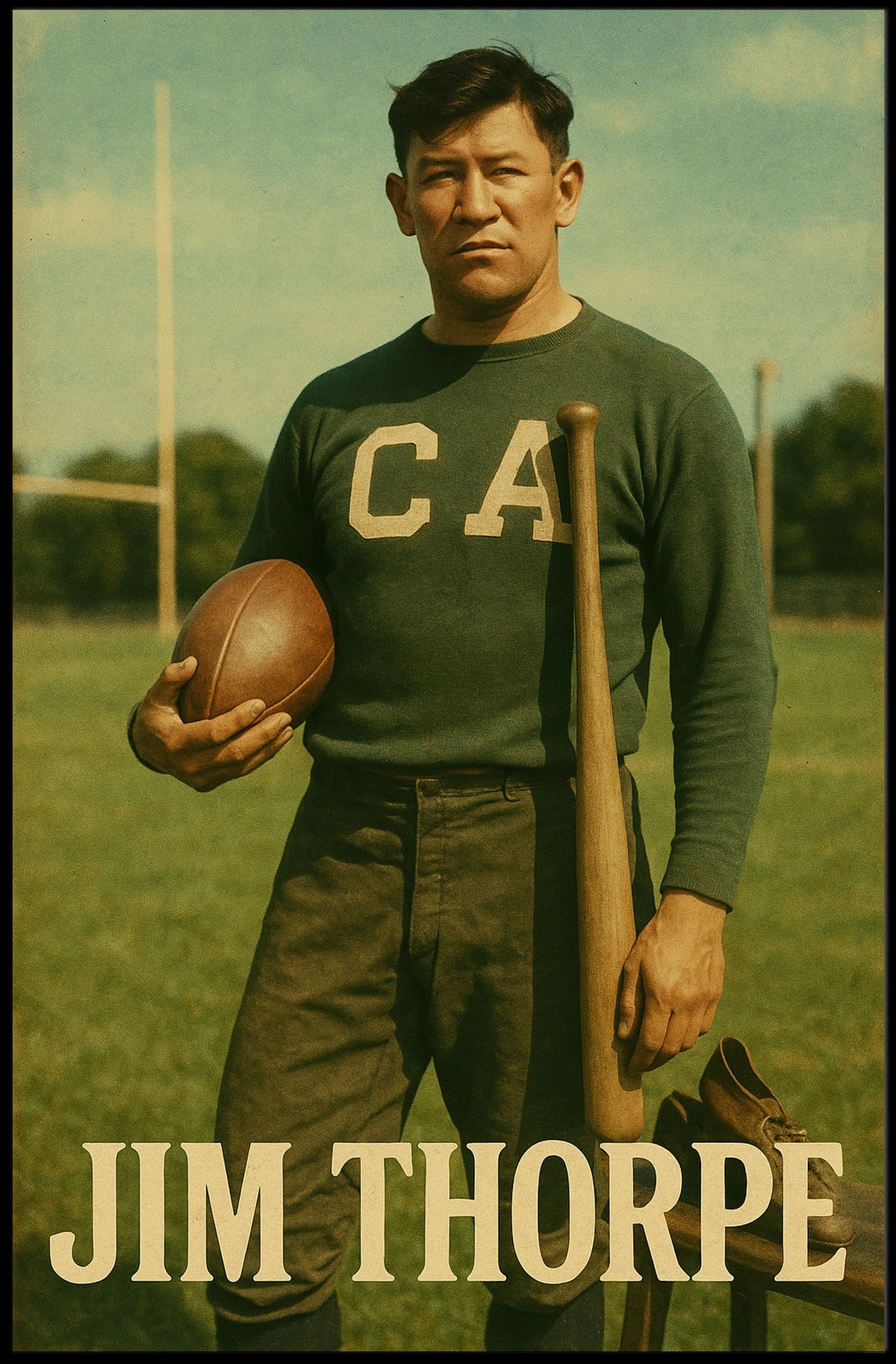 Jim Thorpe Athletic Legend Poster