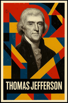 Thomas Jefferson 3rd President of the United States Abstract Pop Poster