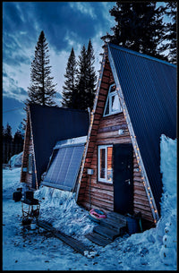 Cozy Winter Cabin Retreat Poster