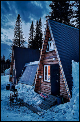 Cozy Winter Cabin Retreat Poster