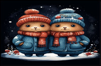 Winter Wonderland Bears Poster