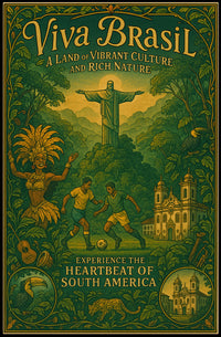 Viva Brasil A Land of Vibrant Culture Poster