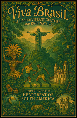 Viva Brasil A Land of Vibrant Culture Poster