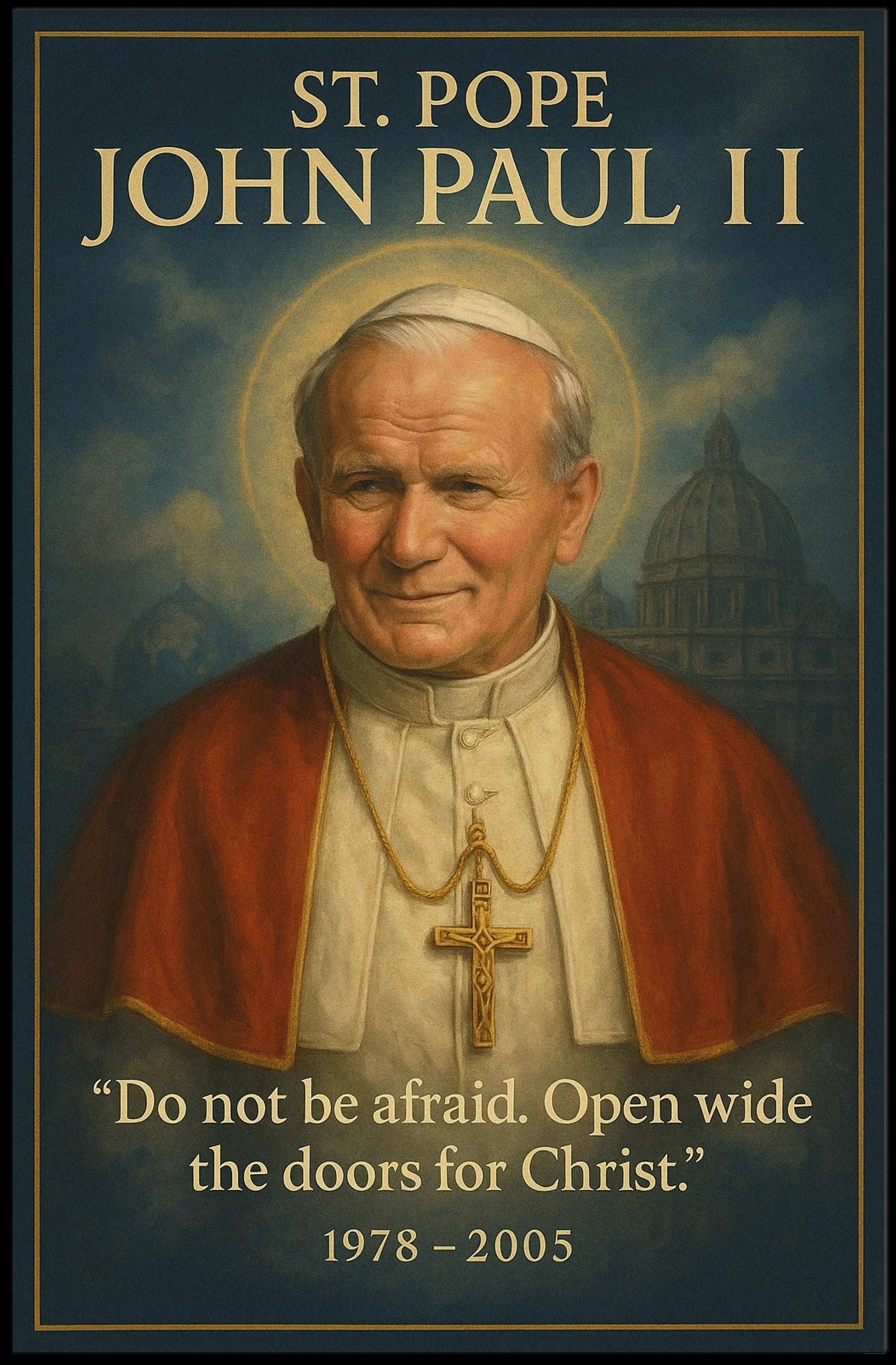 St. Pope John Paul II Poster PosterGoat