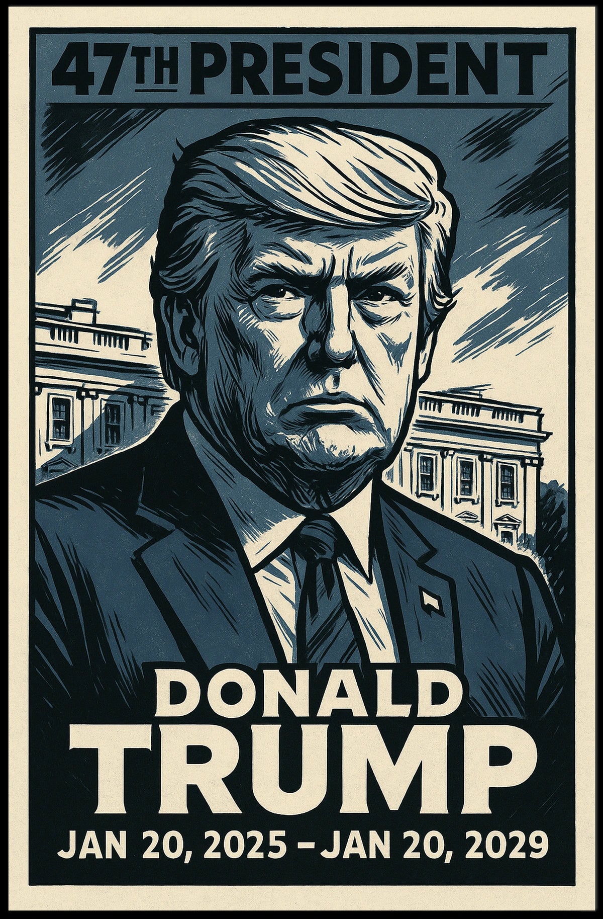 Donald Trump 47th President Poster