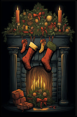 Holiday Hearth Poster