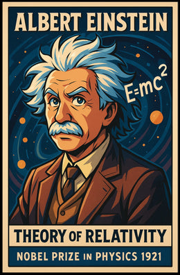 Albert Einstein Theory Of Relativity Poster