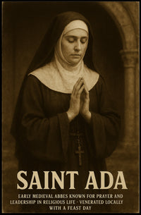 Saint Ada Early Medieval Abbess Poster