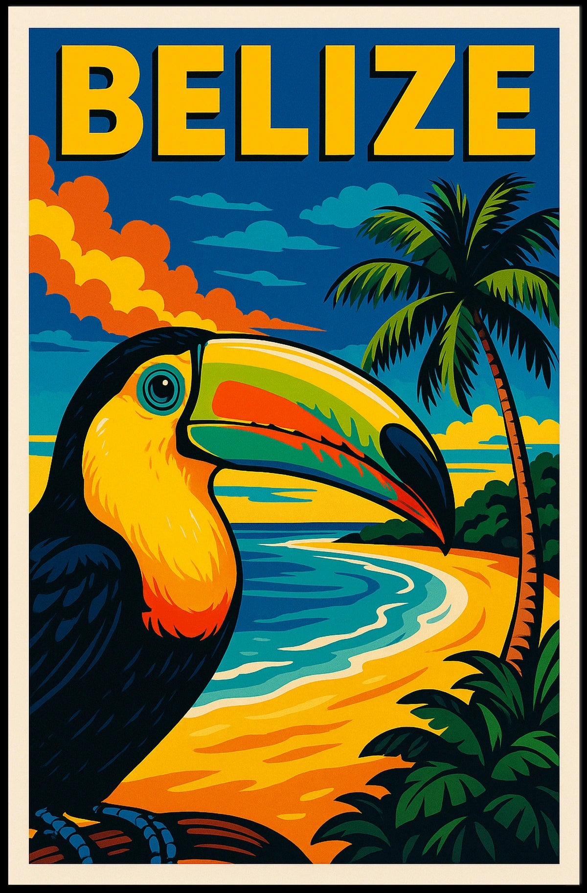 Belize Tropical Paradise Poster