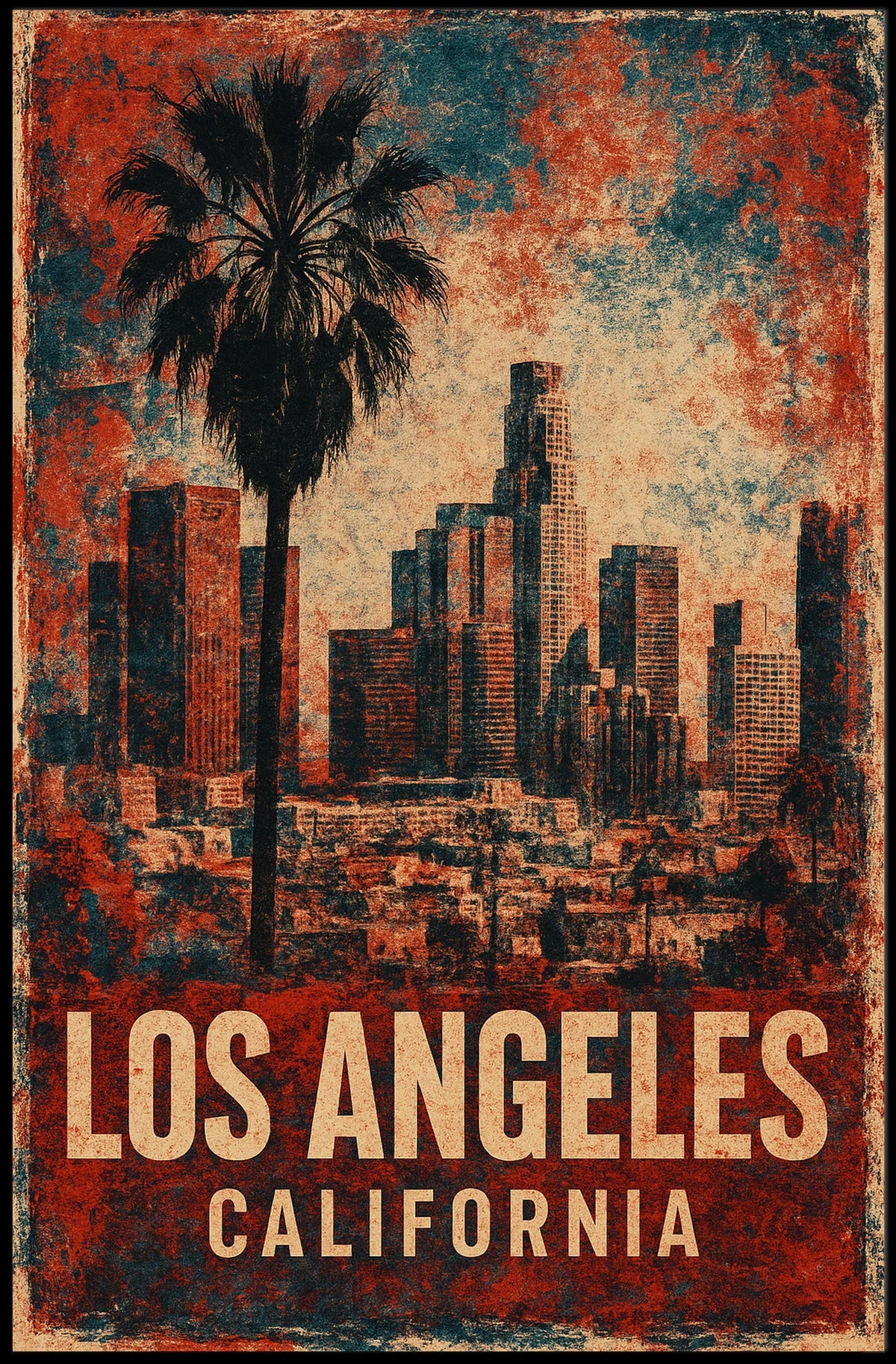 Los Angeles Skyline Poster