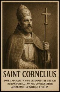 Saint Cornelius Pope And Martyr Poster