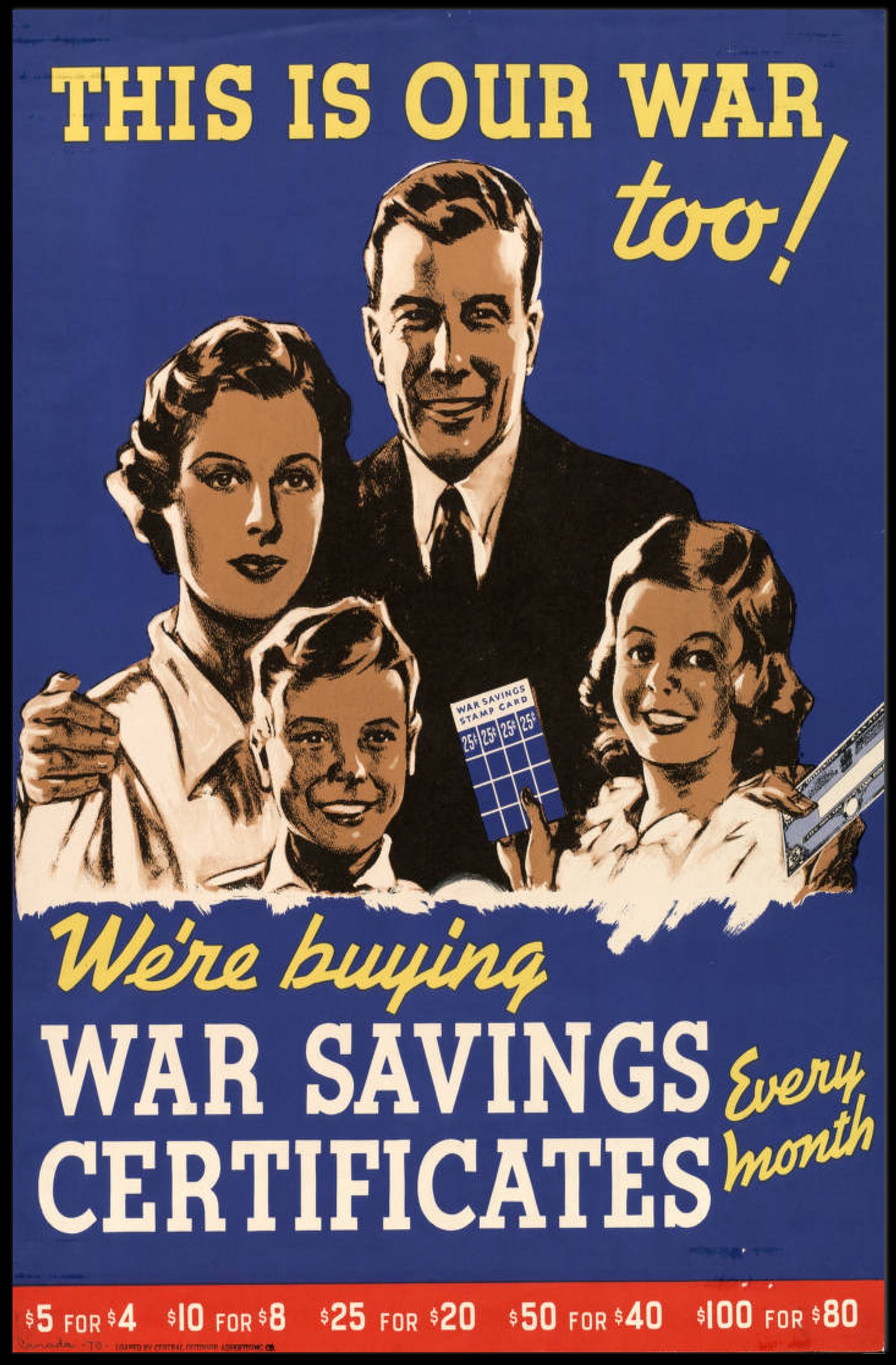 War Savings Certificates Promotion Poster PosterGoat