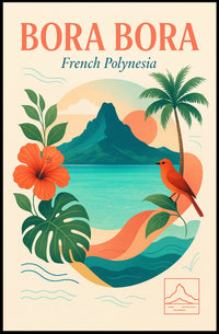 Bora Bora French Polynesia Poster PosterGoat