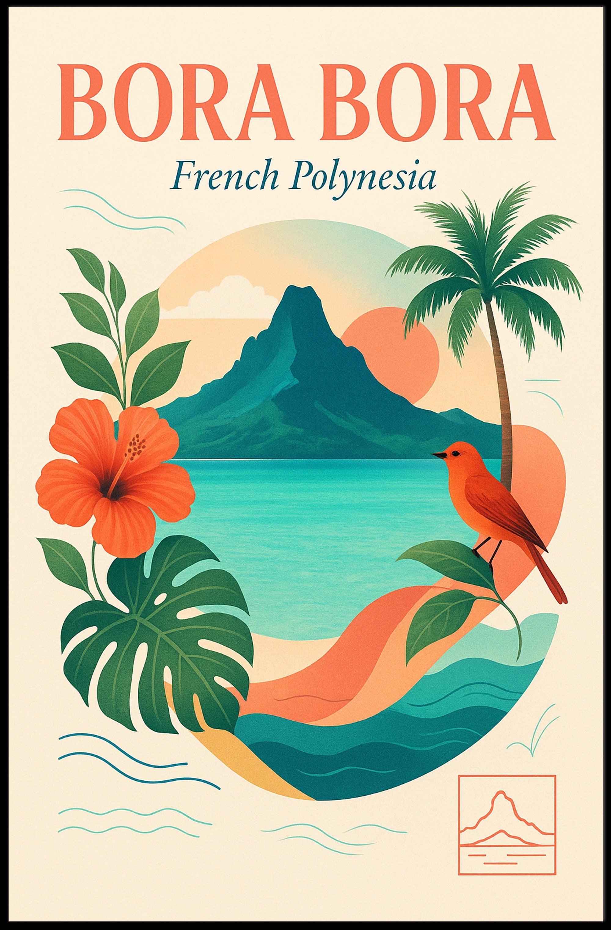 Bora Bora French Polynesia Poster PosterGoat
