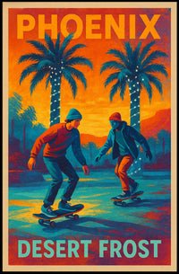 Phoenix Desert Frost Poster