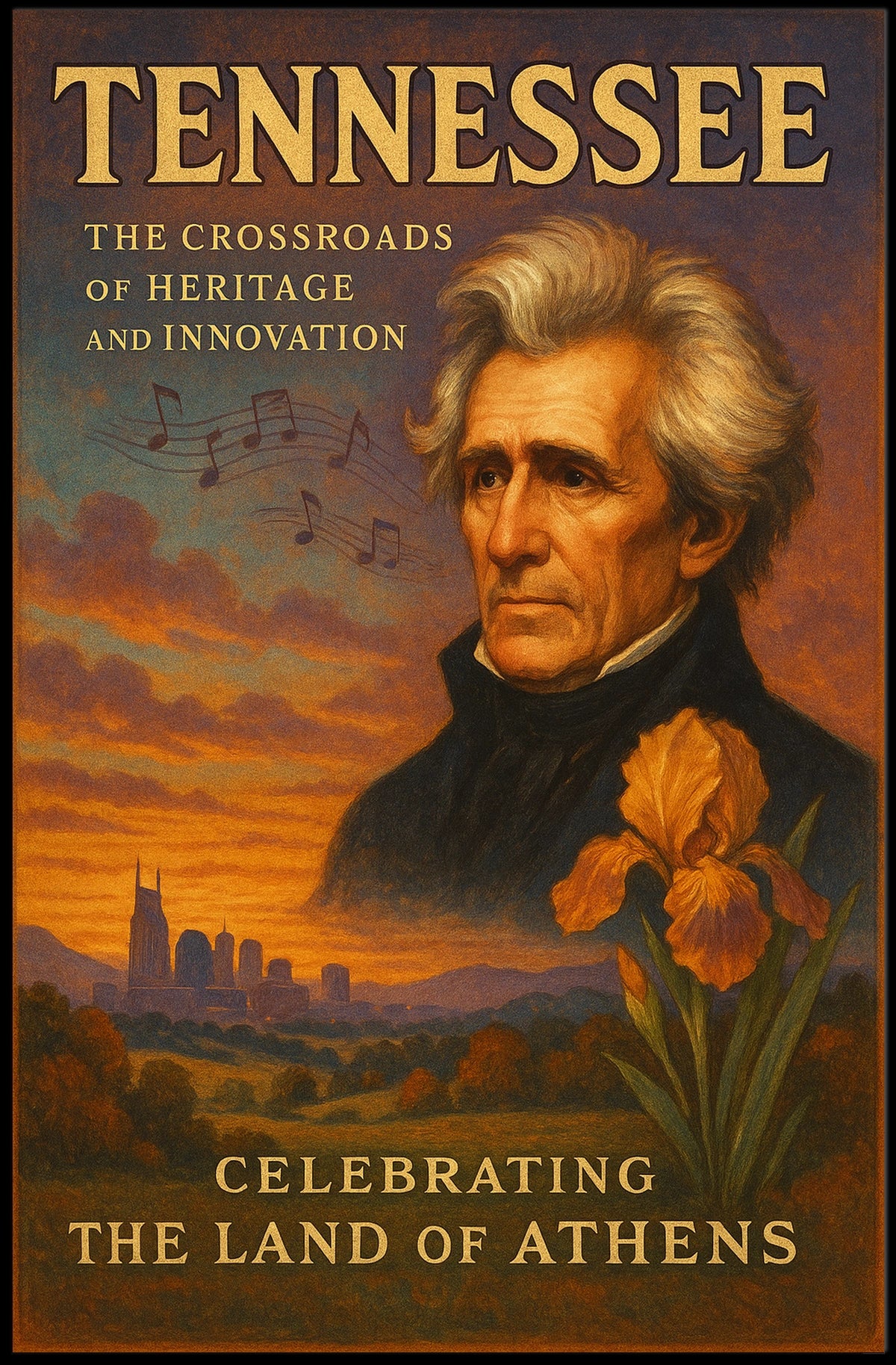 Tennessee The Crossroads of Heritage and Innovation Poster
