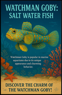 Watchman Goby Salt Water Fish Poster