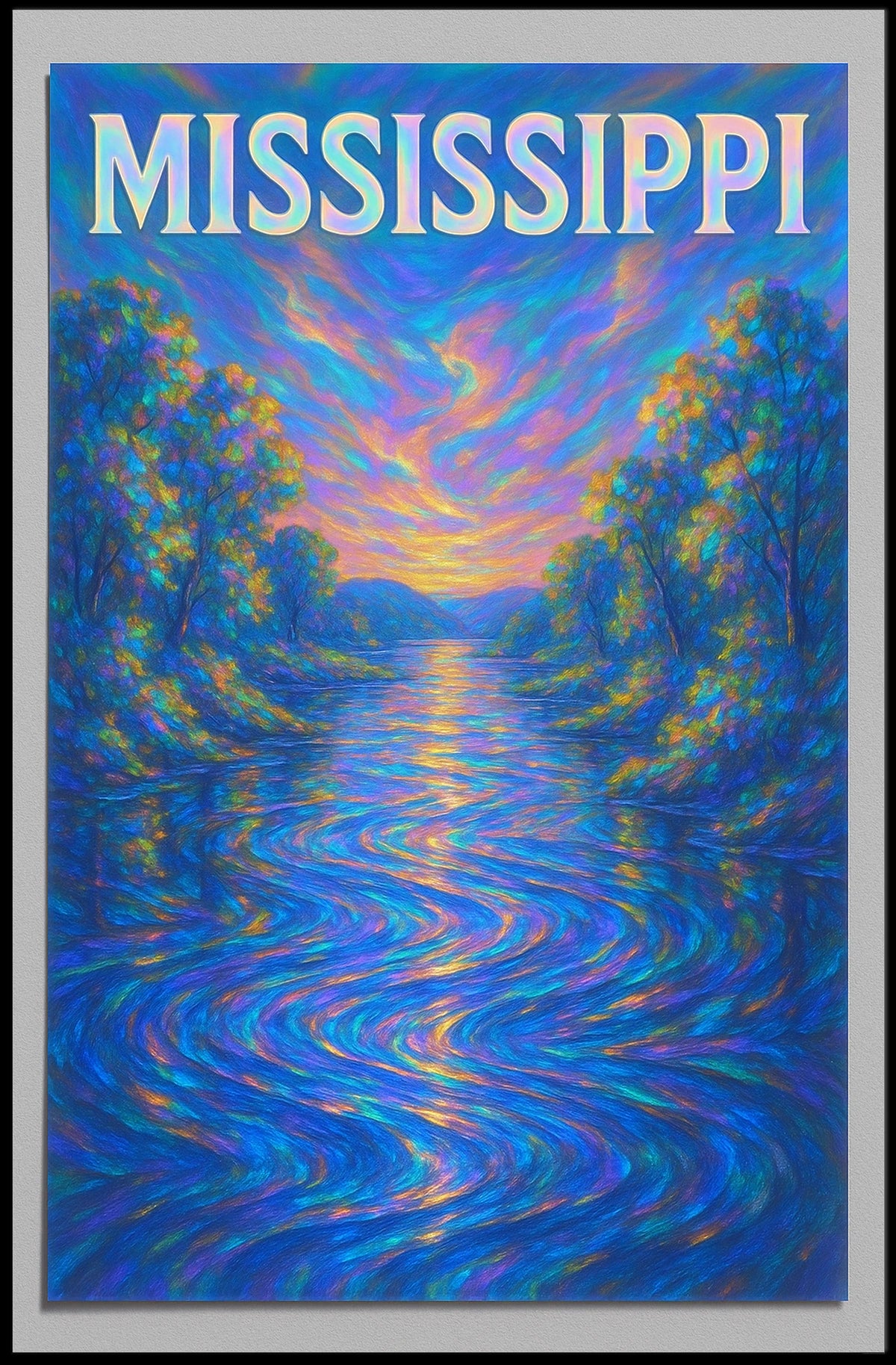 Mississippi River Serenity Poster