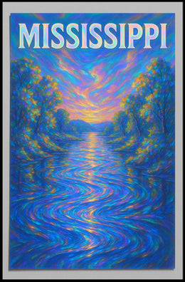 Mississippi River Serenity Poster