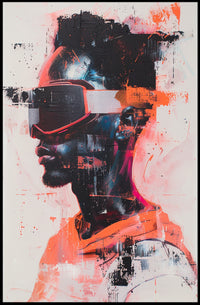 Futuristic Vision Art Print Poster for Modern Home Decor PosterGoat