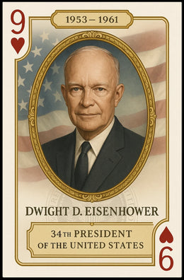 Dwight D Eisenhower 34th President Portrait Poster