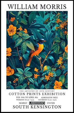The Artistry of William Morris Exhibition Artistic Poster