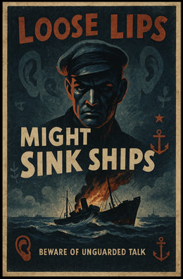 Loose Lips Might Sink Ships Poster