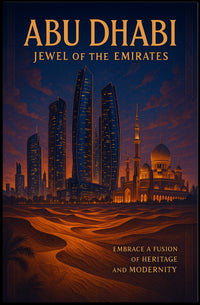 Abu Dhabi Skyline Fusion Urban or Cityscape Poster