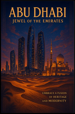 Abu Dhabi Skyline Fusion Urban or Cityscape Poster