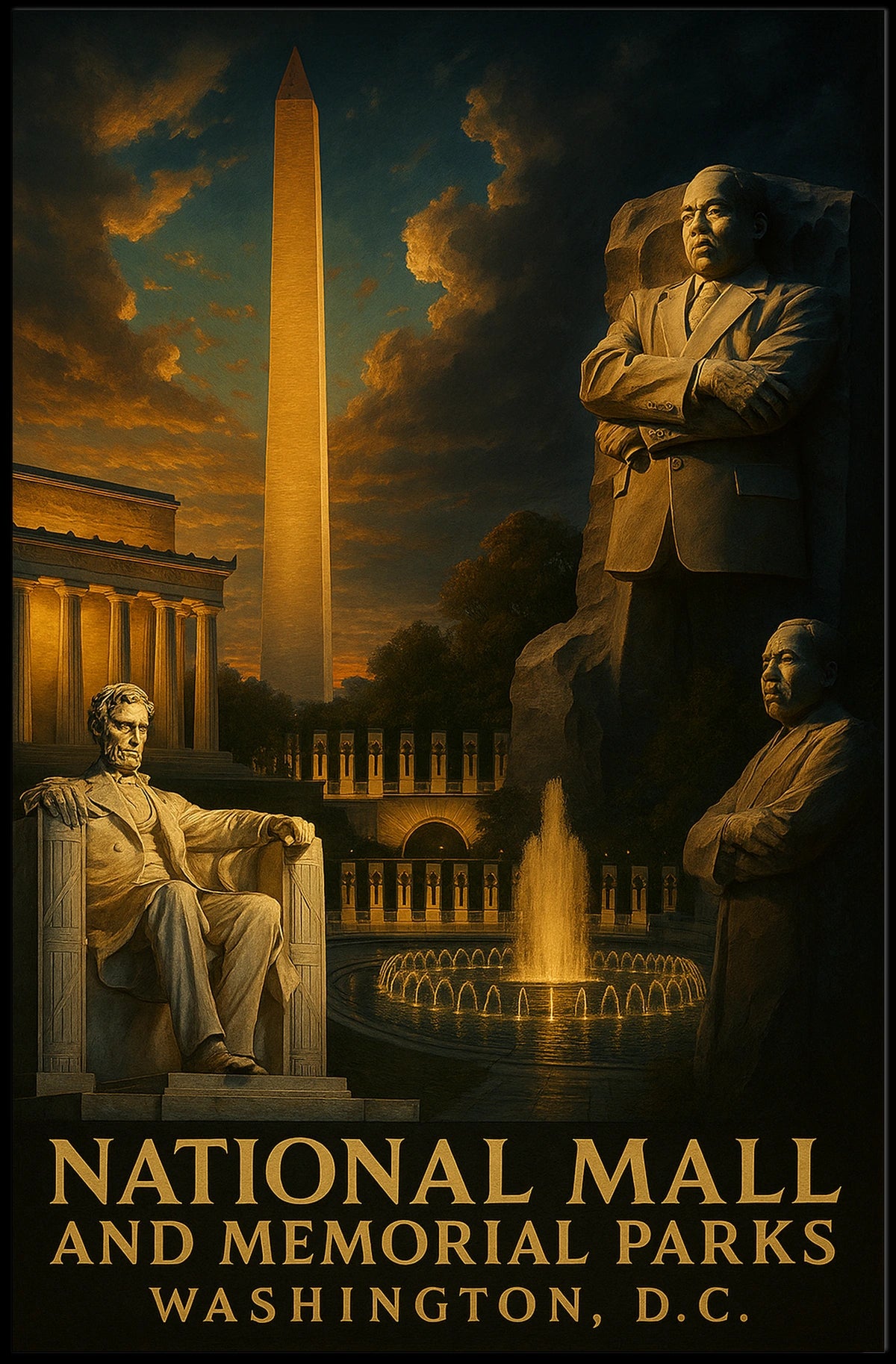 National Mall And Memorial Parks Poster