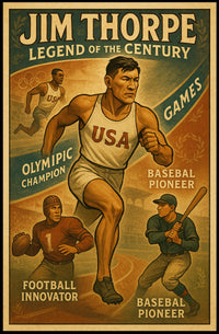 Jim Thorpe Legendary Athlete Poster