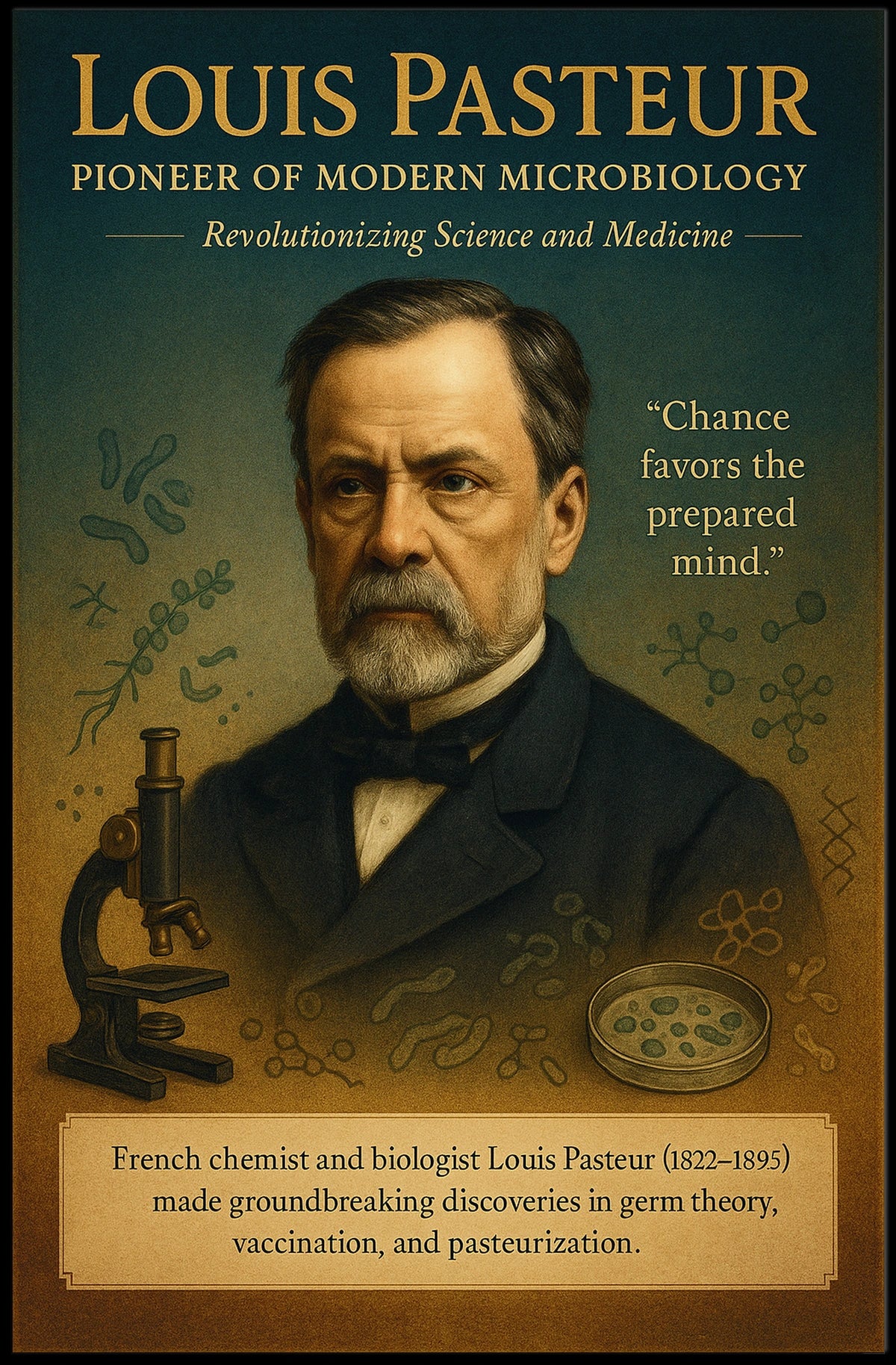 Louis Pasteur Pioneer Of Modern Poster