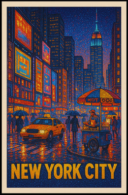 New York City Nightlife Poster
