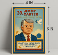 Jimmy Carter 39th President Wall Art Vintage Print PosterGoat