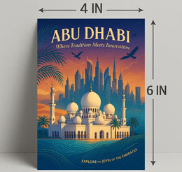 Abu Dhabi Harmony: A Cultural and Heritage Poster
