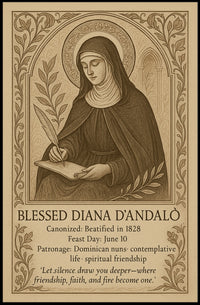 Blessed Diana d'Andalò Religious Heritage Poster