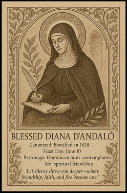 Blessed Diana d'Andalò Religious Heritage Poster