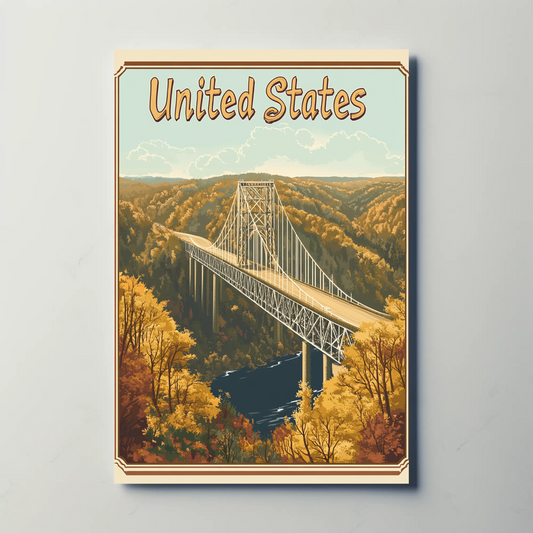 United States Scenic Bridge Poster