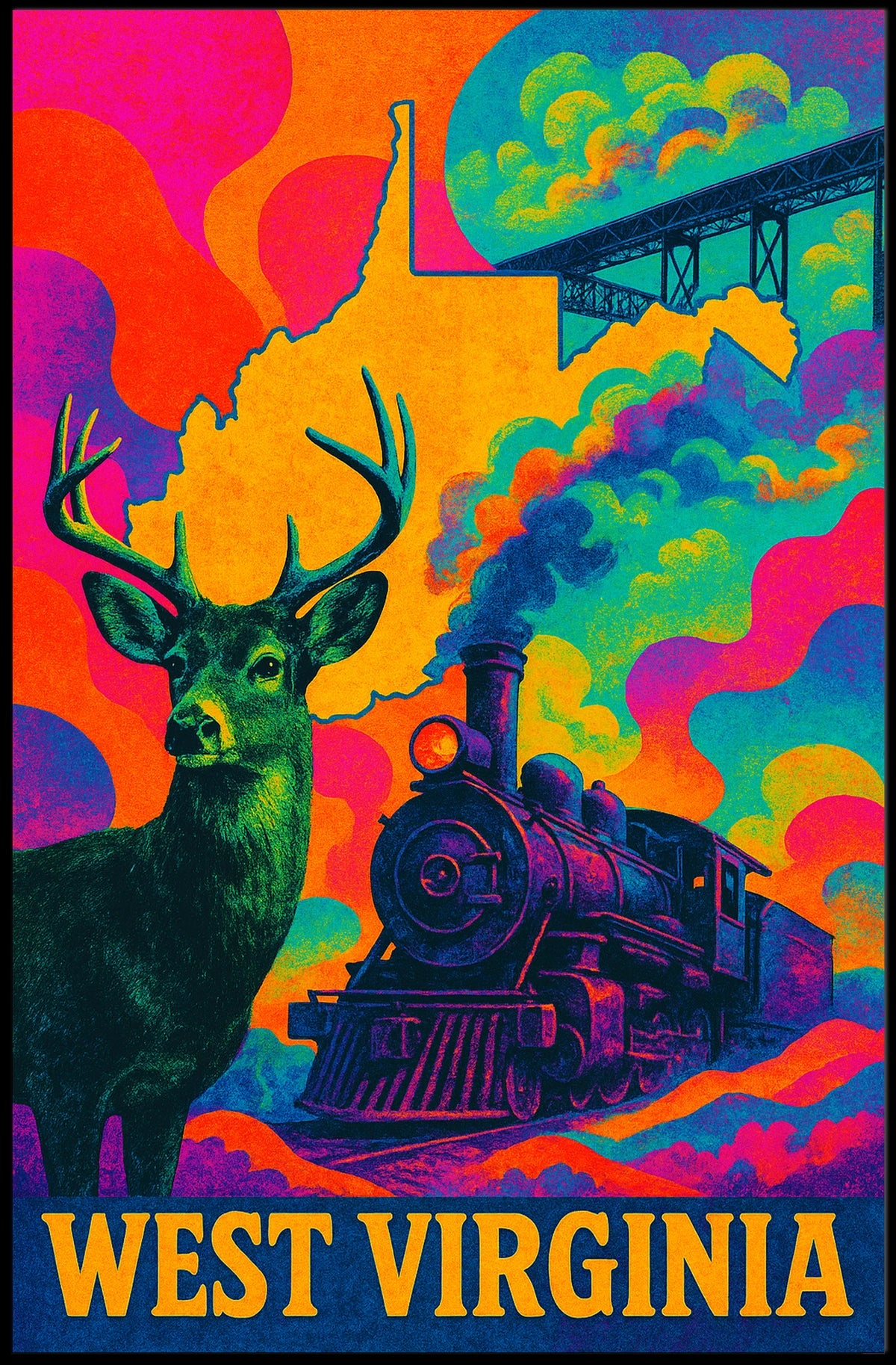 West Virginia Wonders Poster