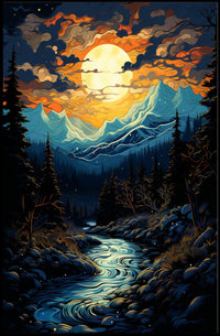 Aye Mystical Landscape Poster