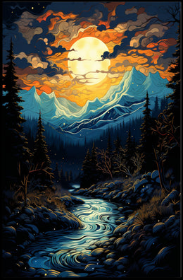 Aye Mystical Landscape Poster