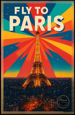 Fly to Paris Poster