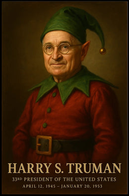 Whimsical Truman Fantasy Art Piece: Historical or Presidential Poster