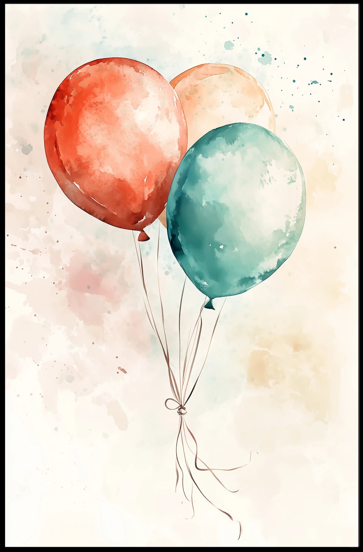 three balloons Poster