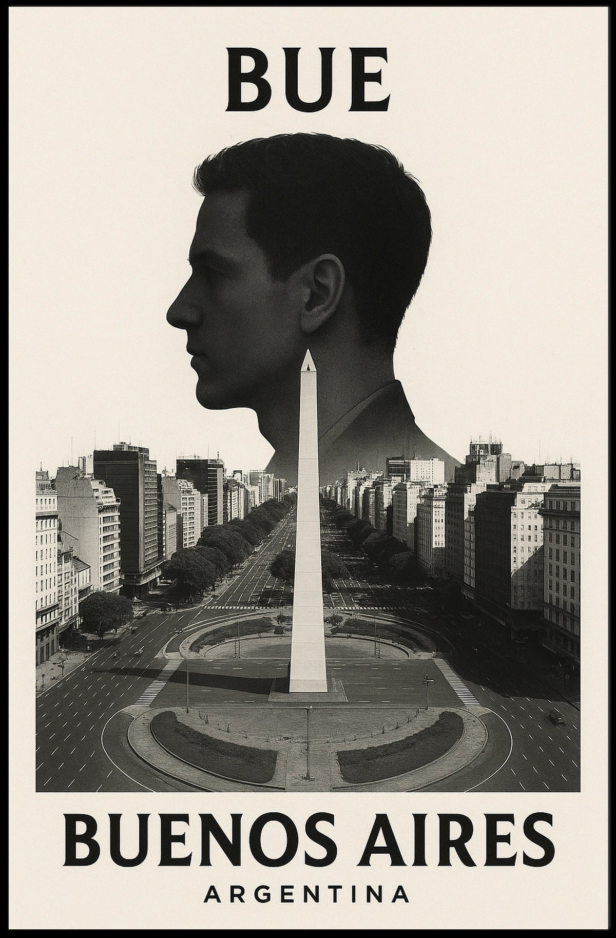 Buenos Aires Silhouette Poster