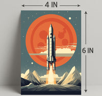 Rocket Launch Into The Cosmos Poster