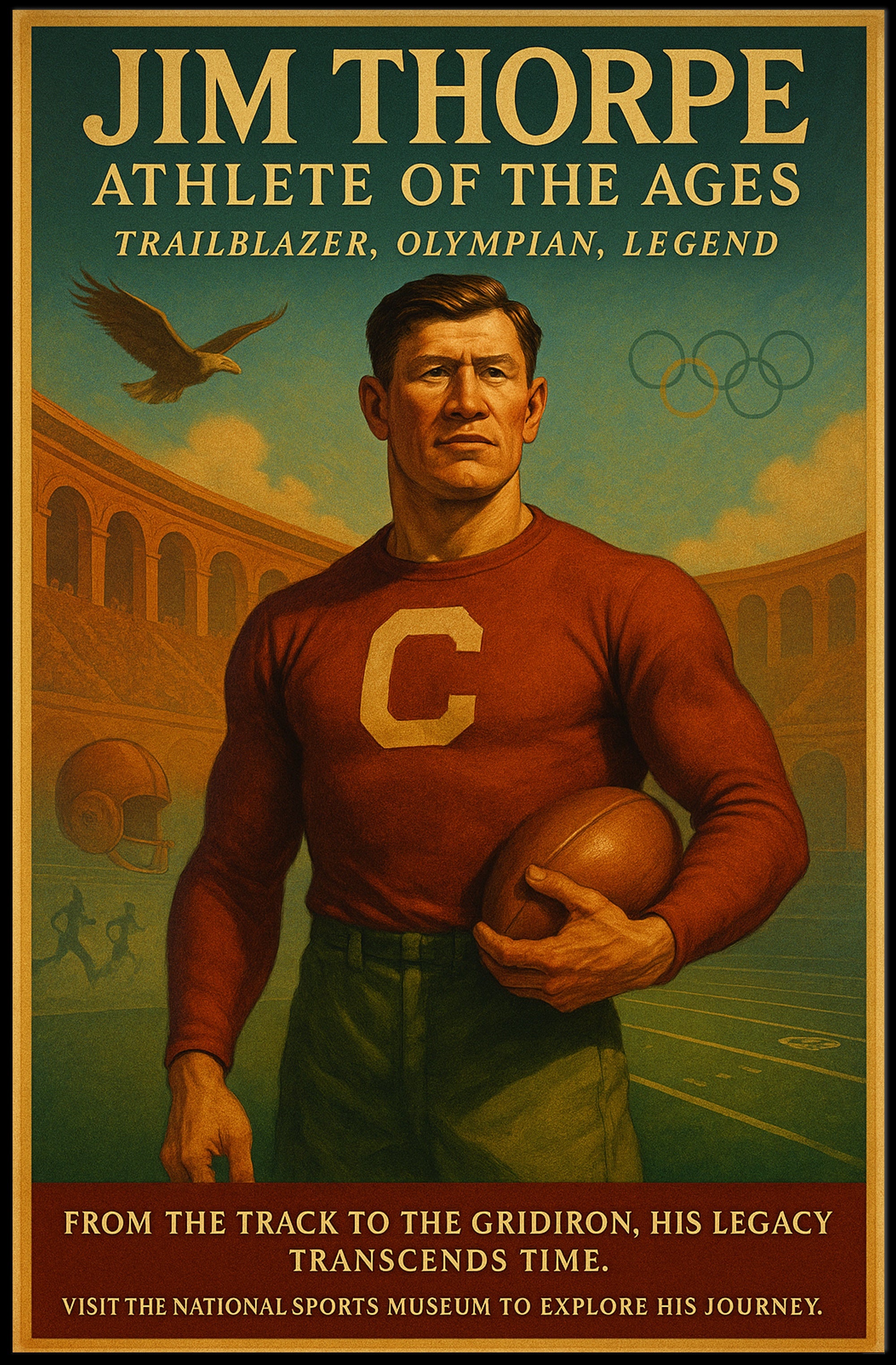 Jim Thorpe – Athlete of the Ages Poster