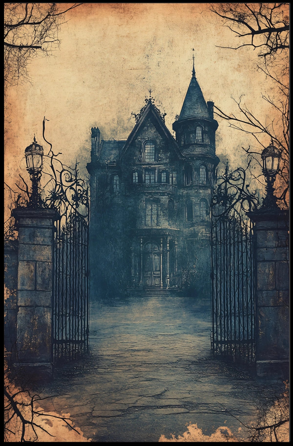 Victorian Mystery Mansion Cultural or Heritage Poster